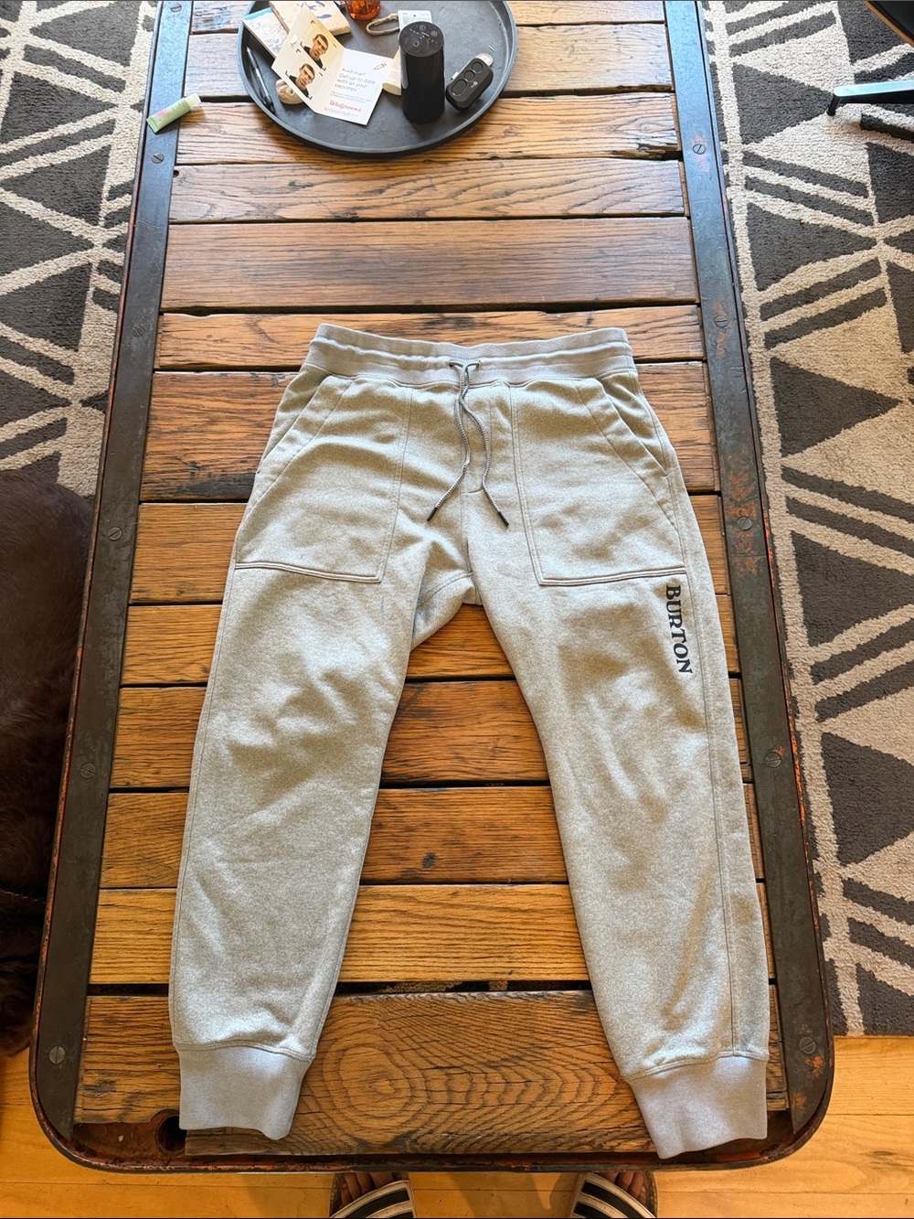 Burton Kids Light Gray Fleece Joggers